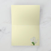 Gelukkig Jubileum | Elegant Magnolia Branch Yellow Kaart (Binnen)