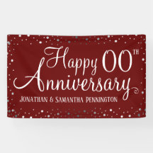 Gelukkig Jubileum elk jaar Zilver Confetti