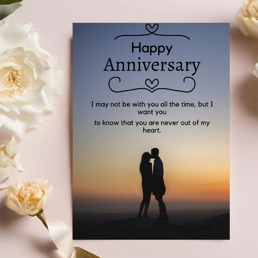 Gelukkig jubileum folie feestdagenkaart