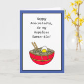 Gelukkig Jubileum | Funny Food Pun Kaart (Gele Bloem)