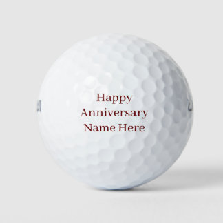 Gelukkig Jubileum gepersonaliseerd Golfballen
