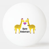 Gelukkig jubileum Giraffen Pingpongbal (Achterkant)