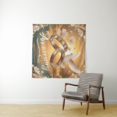 Gelukkig jubileum Goud Wandkleed (In Situ (horizontaal))