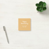 Gelukkig jubileum goud wit 10 jaar naam datum post-it® notes (Kantoor)