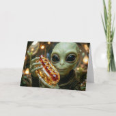 Gelukkig jubileum | Grappige Alien-grap Kaart (Voorkant)