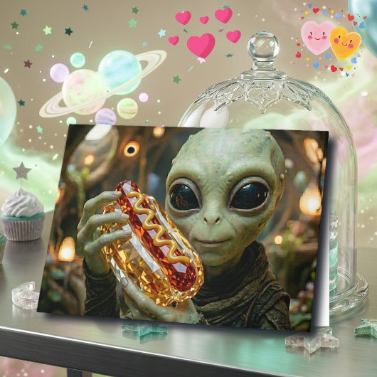 Gelukkig jubileum | Grappige Alien-grap Kaart