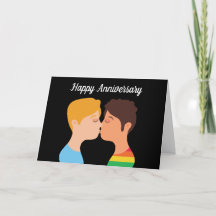 Gelukkig jubileum homoseksueel mannenkoppel romant