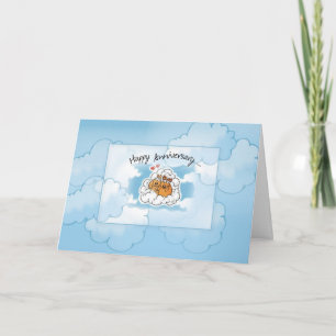 Gelukkig jubileum Honden in Wolken Kaart