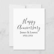 Gelukkig jubileum huwelijksnaam datum jaar eenvoud