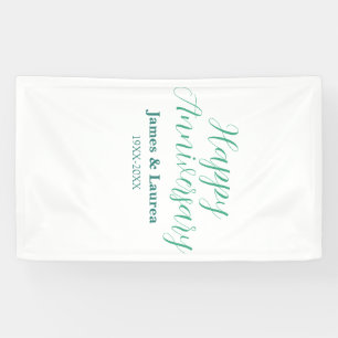 Gelukkig jubileum huwelijksnaam datum jaar eenvoud spandoek
