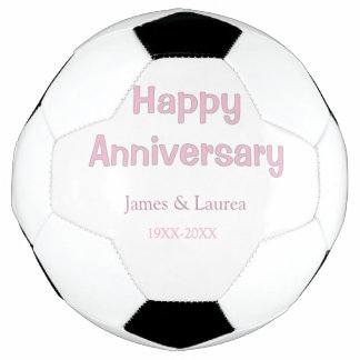 Gelukkig jubileum huwelijksnaam datum jaar roze gr voetbal
