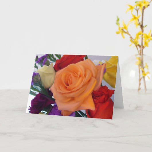 Gelukkig Jubileum Kaart (Gele Bloem)