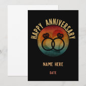 gelukkig jubileum  kaart (Voorkant / Achterkant)