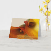 Gelukkig Jubileum Kaart (Gele Bloem)