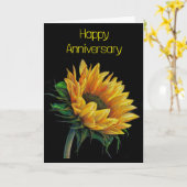 GELUKKIG **JUBILEUM** KAART (Gele Bloem)