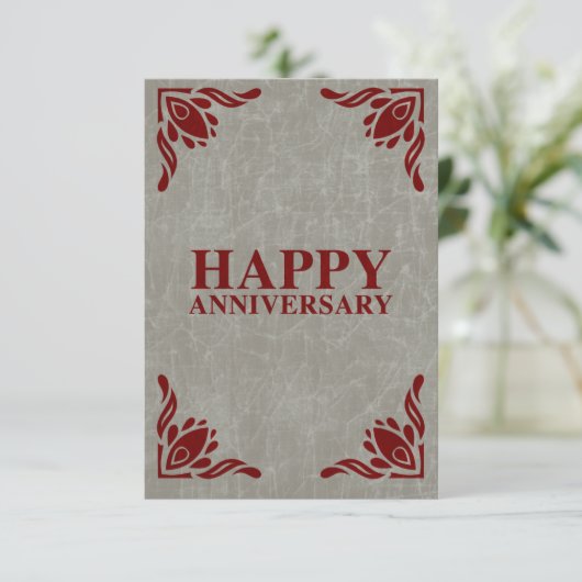 gelukkig jubileum kaart (Staand voorkant)