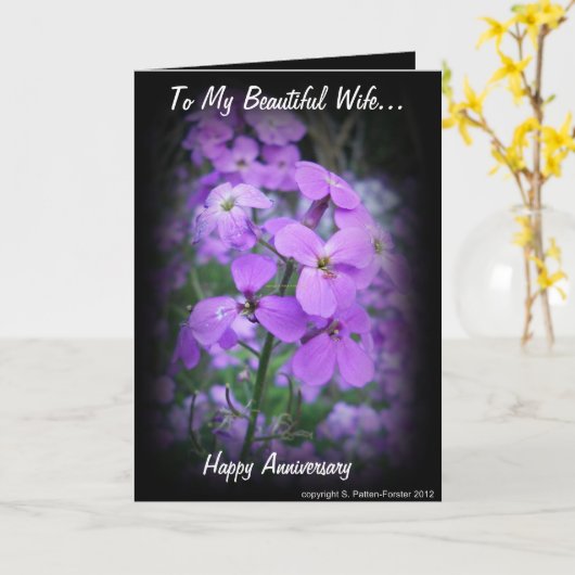 Gelukkig Jubileum Kaart (Gele Bloem)