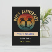 gelukkig jubileum kaart (Staand voorkant)