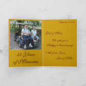 Gelukkig Jubileum Kaart (Binnen)