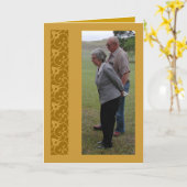 Gelukkig Jubileum Kaart (Gele Bloem)