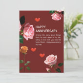 Gelukkig Jubileum Kaart (Staand voorkant)