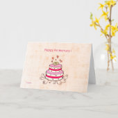 Gelukkig Jubileum! Kaart (Gele Bloem)