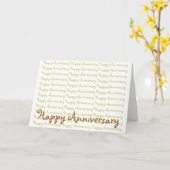 Gelukkig Jubileum Kaart (Gele Bloem)