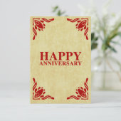 gelukkig jubileum kaart (Staand voorkant)