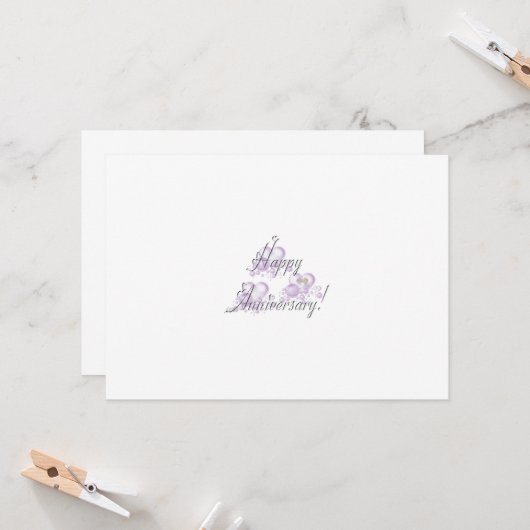 Gelukkig Jubileum Kaart (Voorkant / Achterkant in situ)