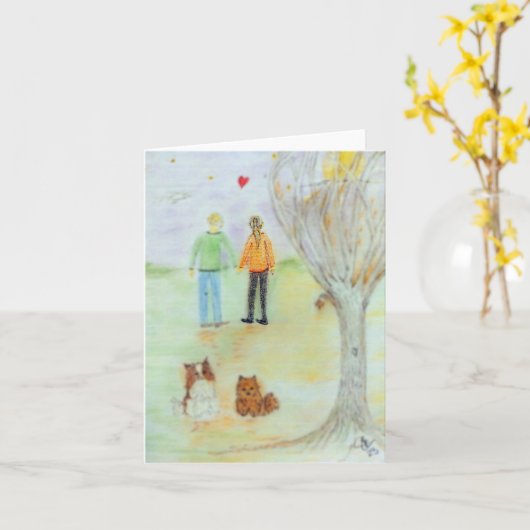 Gelukkig Jubileum Kaart (Gele Bloem)