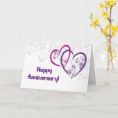 Gelukkig Jubileum! Kaart (Gele Bloem)