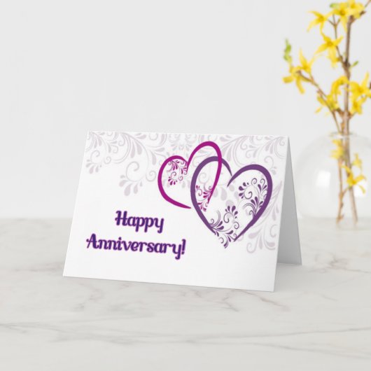 Gelukkig Jubileum! Kaart (Gele Bloem)