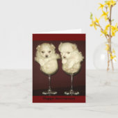 Gelukkig Jubileum Kaart (Gele Bloem)