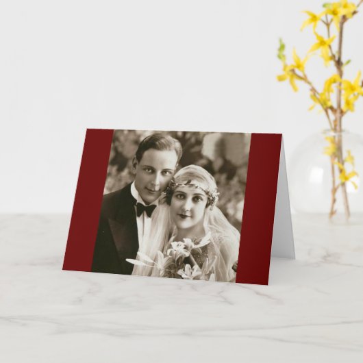 Gelukkig Jubileum Kaart (Gele Bloem)