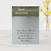 Gelukkig Jubileum Kaart (Gele Bloem)