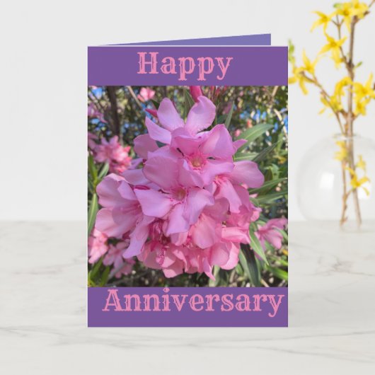 Gelukkig Jubileum Kaart (Gele Bloem)