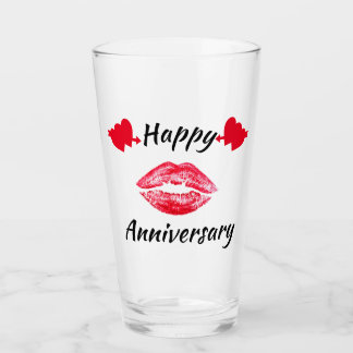 GELUKKIG JUBILEUM KUS GLAS