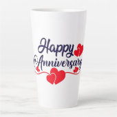Gelukkig jubileum latte mok (Voorkant)