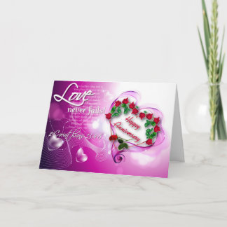 Gelukkig jubileum - Liefde (Christelijk) Kaart