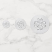 Gelukkig jubileum Lucky Silver Clover Confetti (Achterkanten)