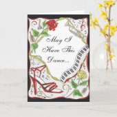 Gelukkig jubileum, mag ik deze dans... kaart (Gele Bloem)