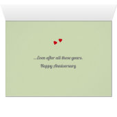 Gelukkig Jubileum Man Mid-Century Modern (Binenzijde Horizontaal (Onderkant))