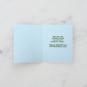 Gelukkig Jubileum met bosbomen Wenskaart Kaart (Binnen)