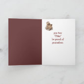 Gelukkig Jubileum met Cute Waterverf Otter Kaart (Binnen)