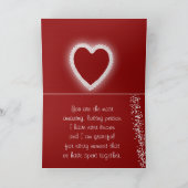 Gelukkig jubileum mijn liefste romantische rode ha kaart (Binnen)