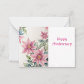 Gelukkig Jubileum Notitiekaartje (Voorkant)