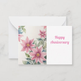 Gelukkig Jubileum Notitiekaartje