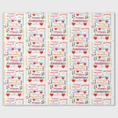 Gelukkig Jubileum-omslagpapier Cadeaupapier (Vlak)