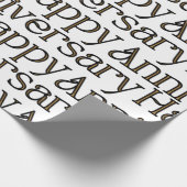 Gelukkig Jubileum-omslagpapier Cadeaupapier (Hoek)