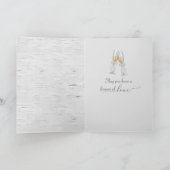 Gelukkig Jubileum op berkenboomrol Kaart (Binnen)